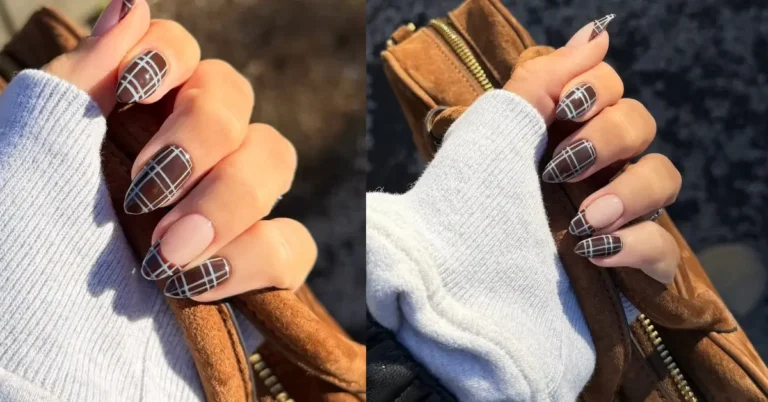 15+ Trendy Cute Plaid Nails You Can’t Get Around This Year