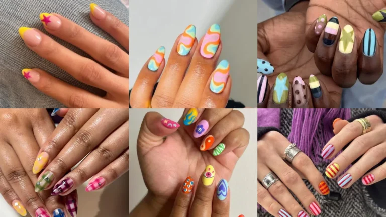 30+ Jaw-Dropping Funky Mismatched Nail Art Ideas