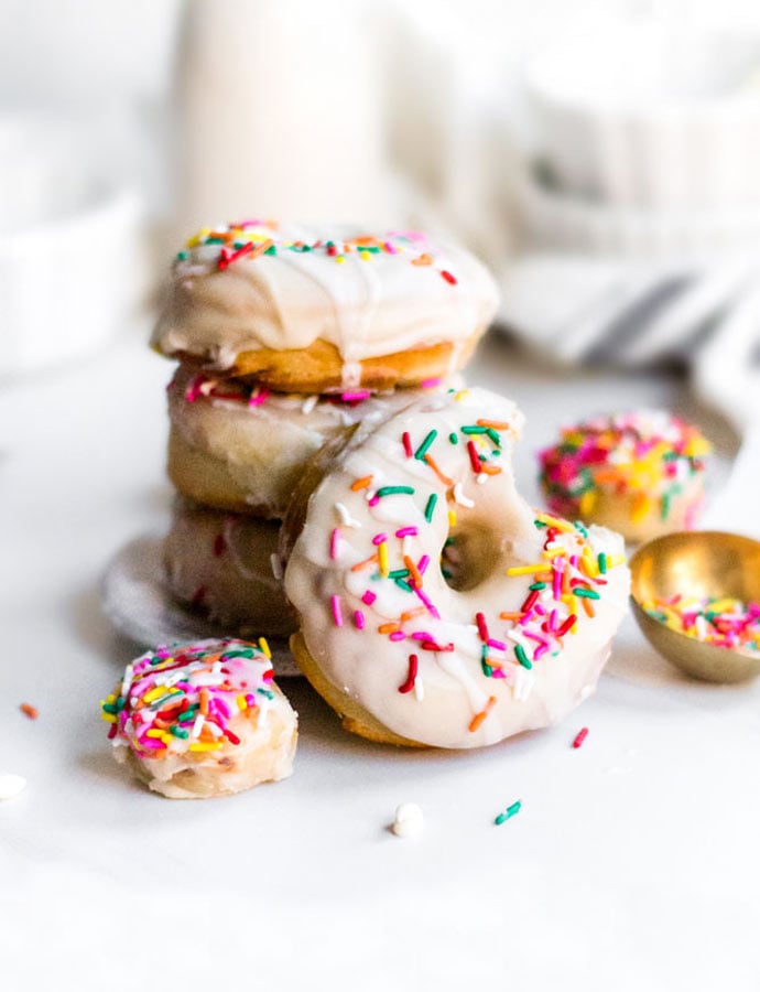 donut wall display with a birthday sign