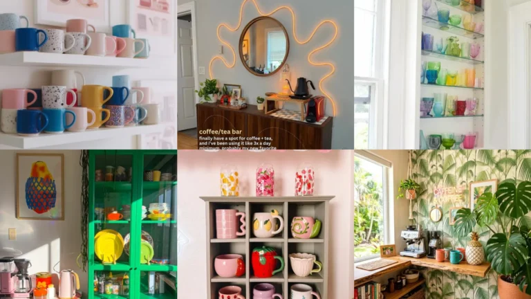 18+ Stunning Colorful Coffee Bar Ideas That Transform Kitchens