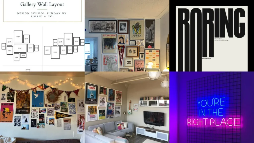 19+ Stunning Poster Wall Ideas That Transform Any Room