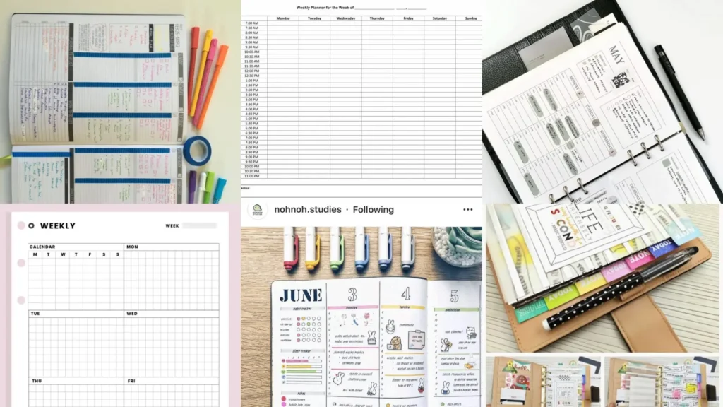 15+ Stunning Weekly Planner Layout Ideas That Stick