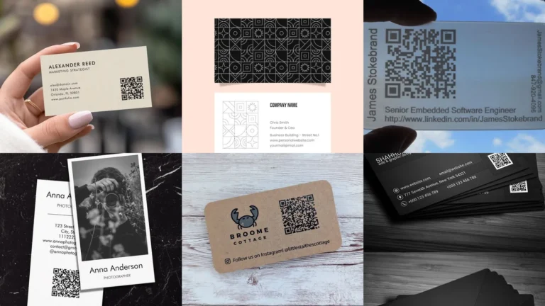 14+ Business Card Ideas With QR Code That Convert