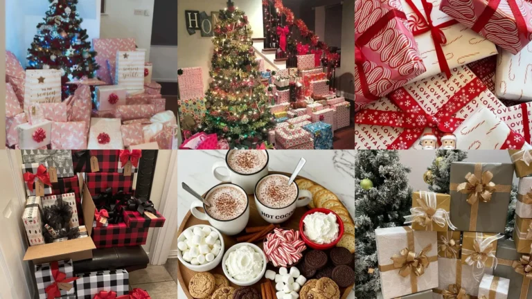 20 Christmas Morning Gift Setup Ideas With Bows, Baskets and Fun Surprises