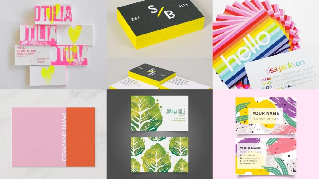 15+ Colorful Business Card Ideas That Stand Out Instantly