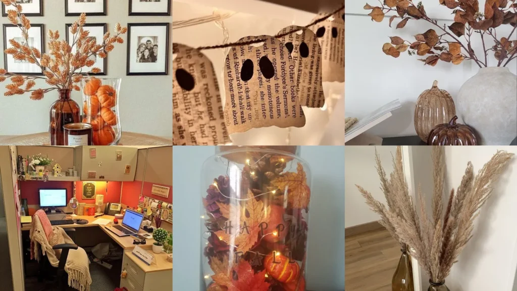 20 Fall Office Decor Ideas With Pumpkins, Leaves and Little Seasonal Touches