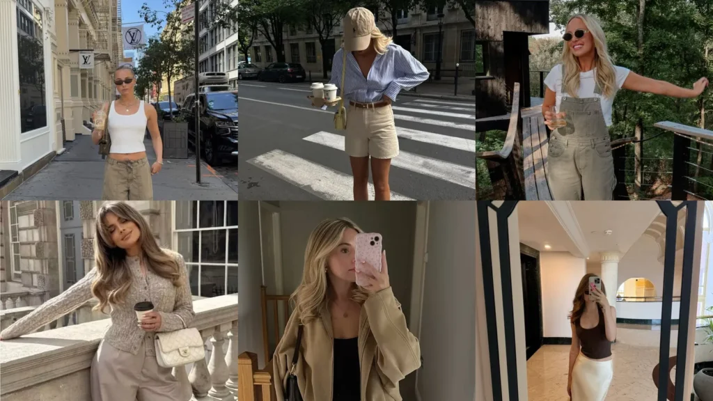 20 Khaki Coded Outfits and Neutral Looks Worth Saving