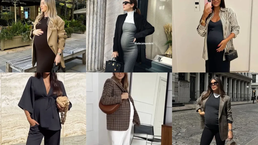 20 Maternity Work Outfits With Dresses, Blazers and Simple Layers