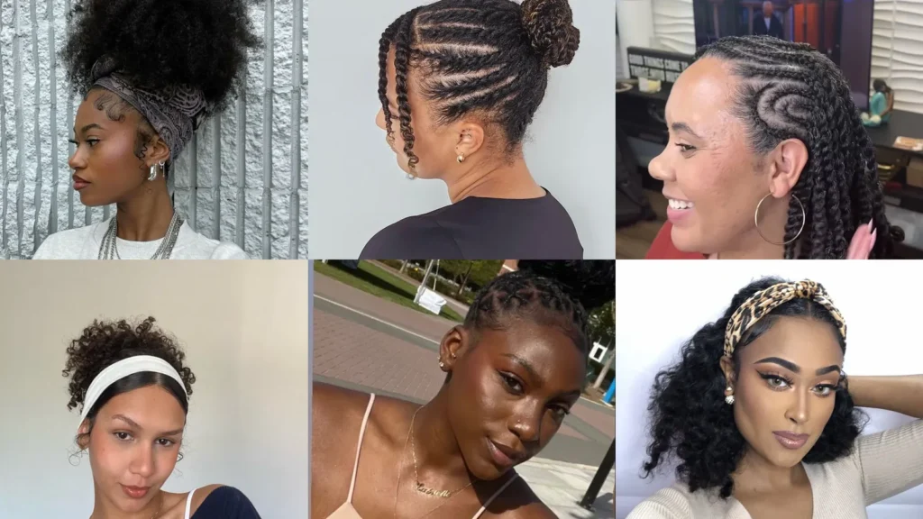 20 Natural Hairstyle Ideas With Headbands, Scarves and Pretty Updos