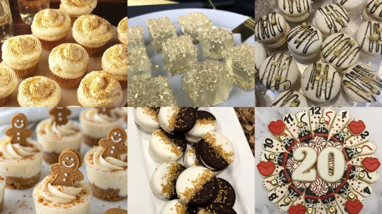 20 New Years Eve Treats With Sparkle, Clocks and Cute Party Details