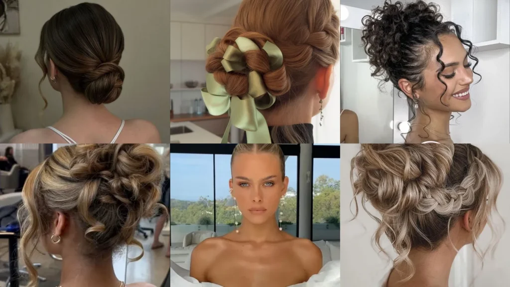 20 Wedding Guest Bun Hairstyles With Pretty Twists, Braids and Bows